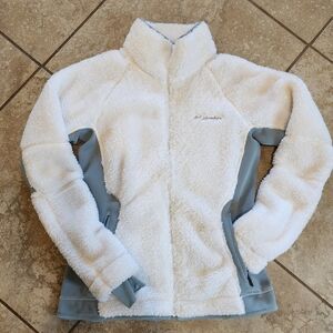 Cozy White and Gray Kids Jacket